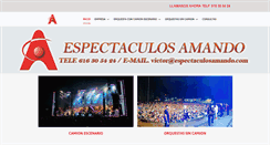 Desktop Screenshot of espectaculosamando.com