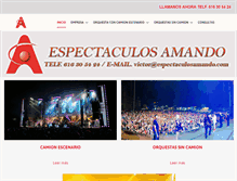 Tablet Screenshot of espectaculosamando.com